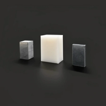 Набор тел равной массы (сталь, алюминий, пластик) бруски